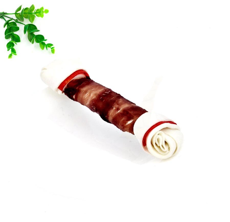 鸭肉缠双色牛皮结骨
